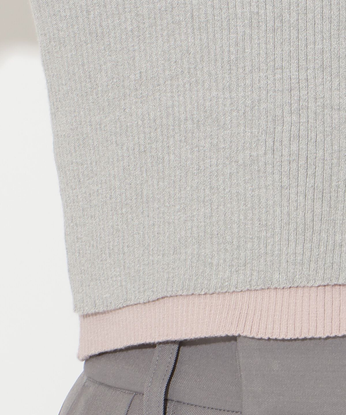 アンドクチュール「襟付きレイヤード風カーディガン」|カーディガン|