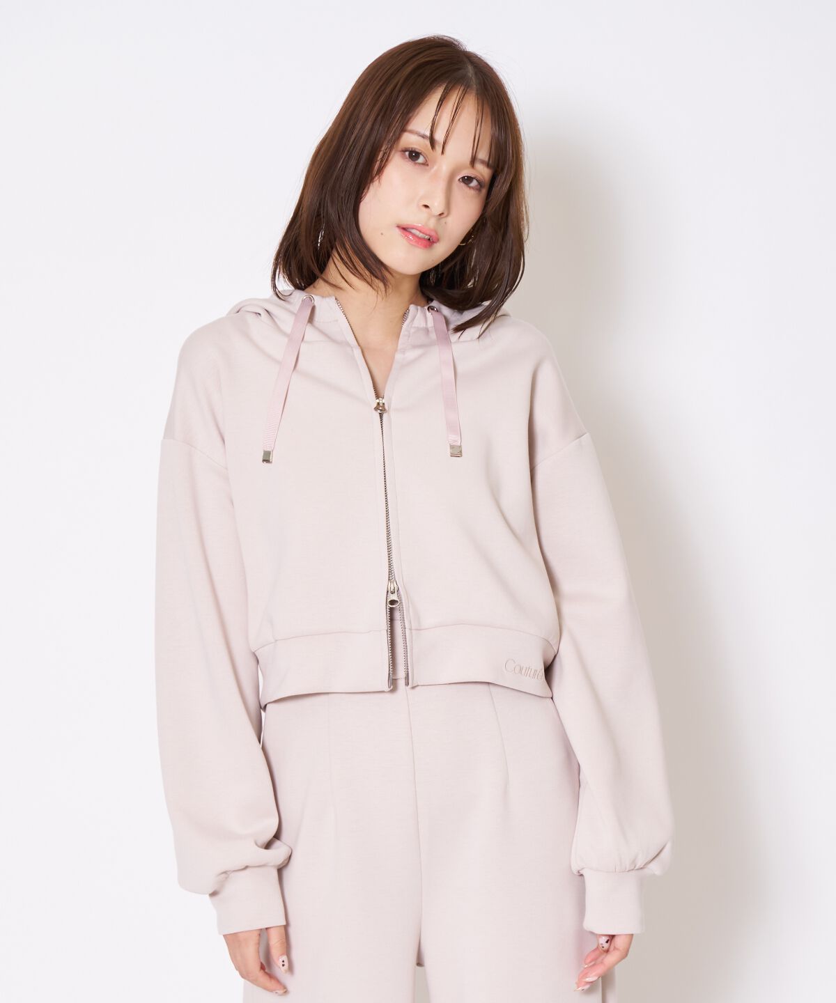 アンドクチュール「刺繍パーカー&times;オールインワン」|オールインワン|