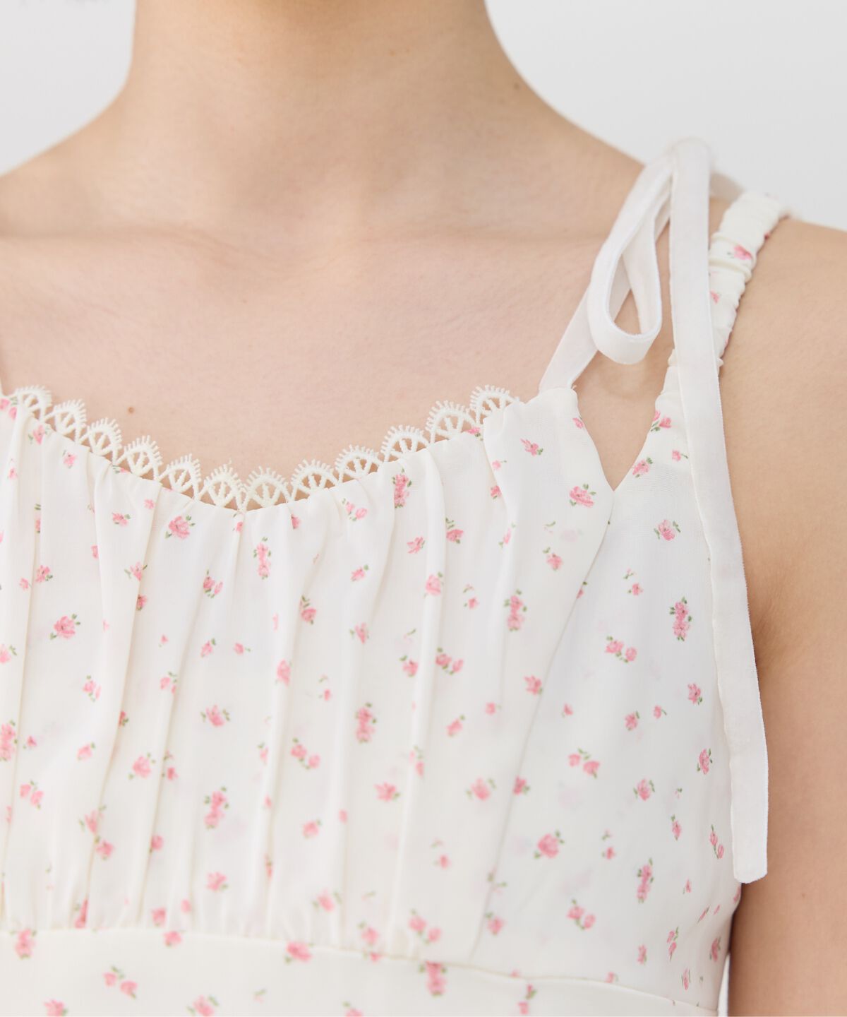 REDYAZEL「ミニフラワーWストラップロングワンピース」|ワンピース|