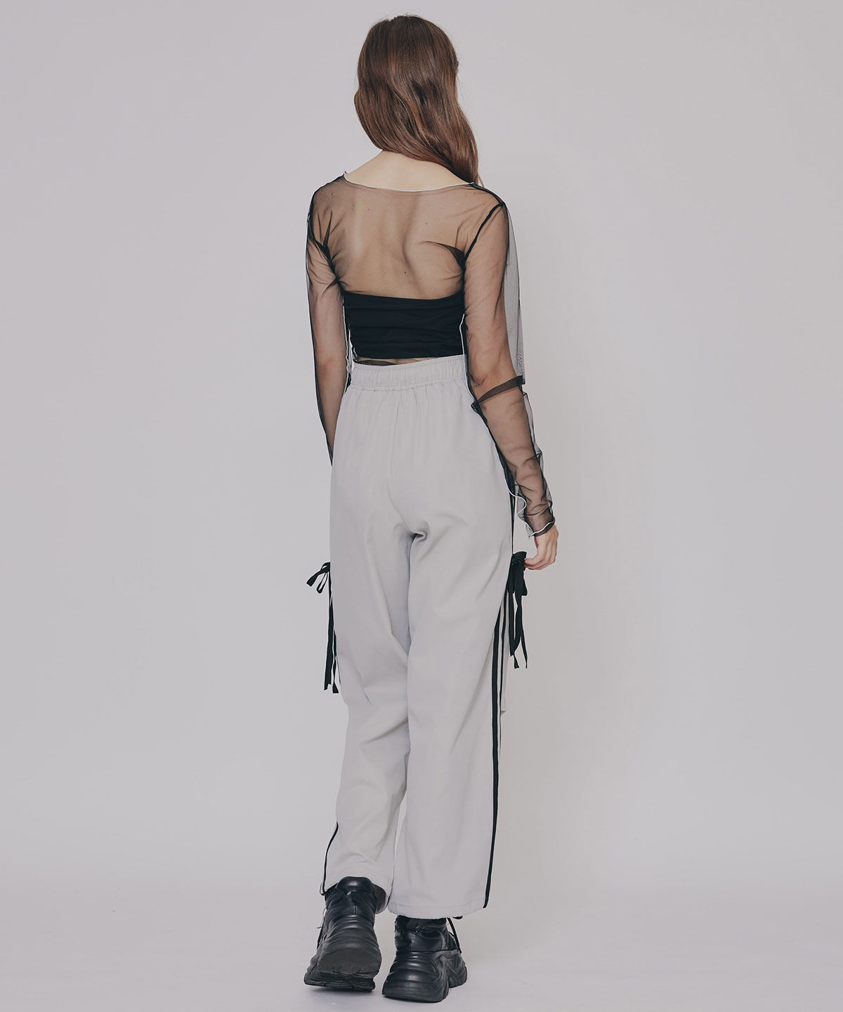 REDYAZEL「サイドリボンラインパラシュートパンツ」|その他|