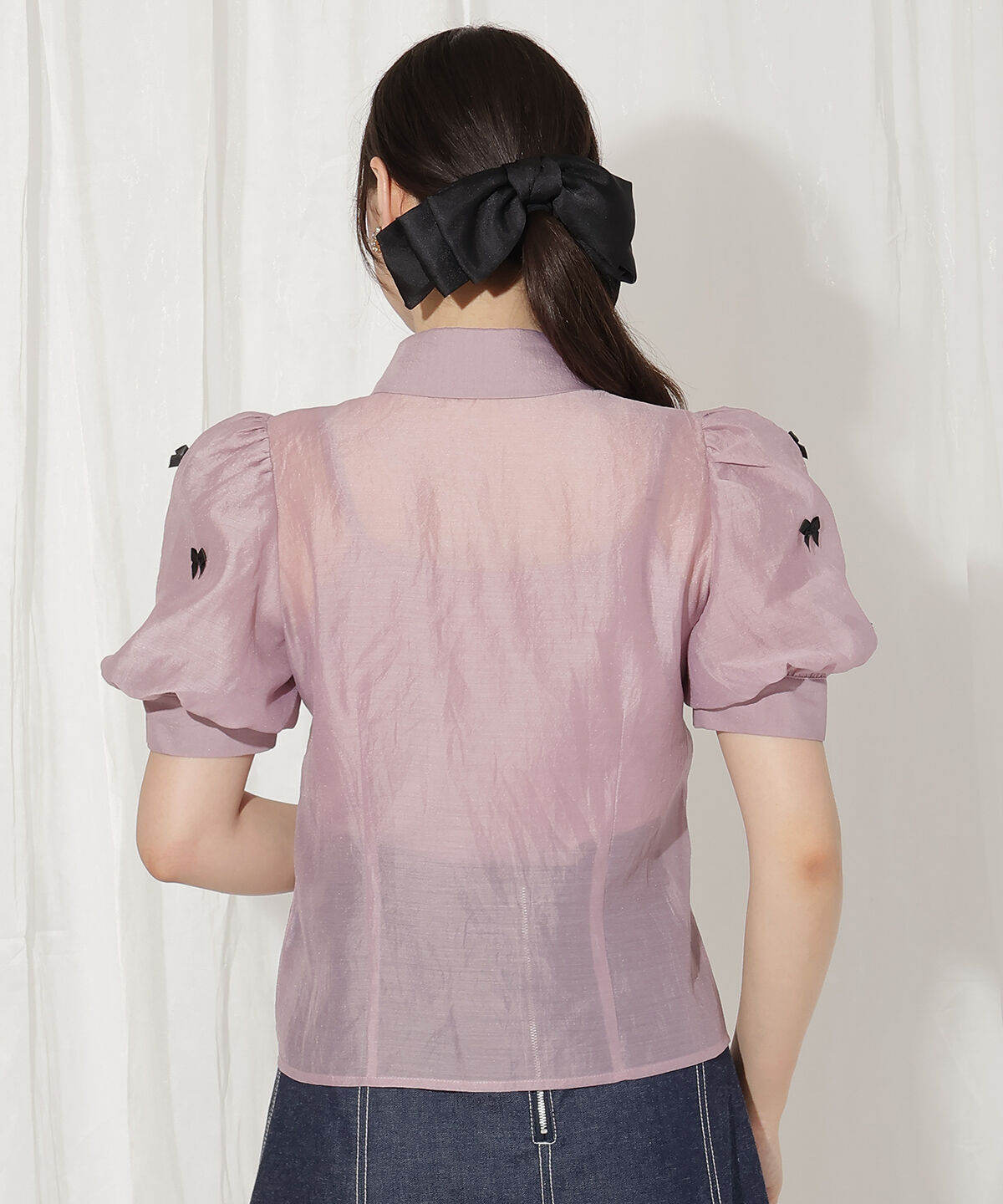 WILLSELECTION「リボンシアーブラウス」|シャツ・ブラウス|