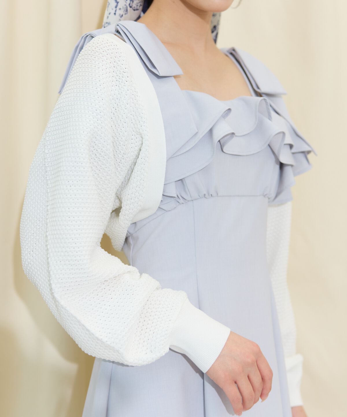 WILLSELECTION「ショート丈柄編みボレロ」|カーディガン|