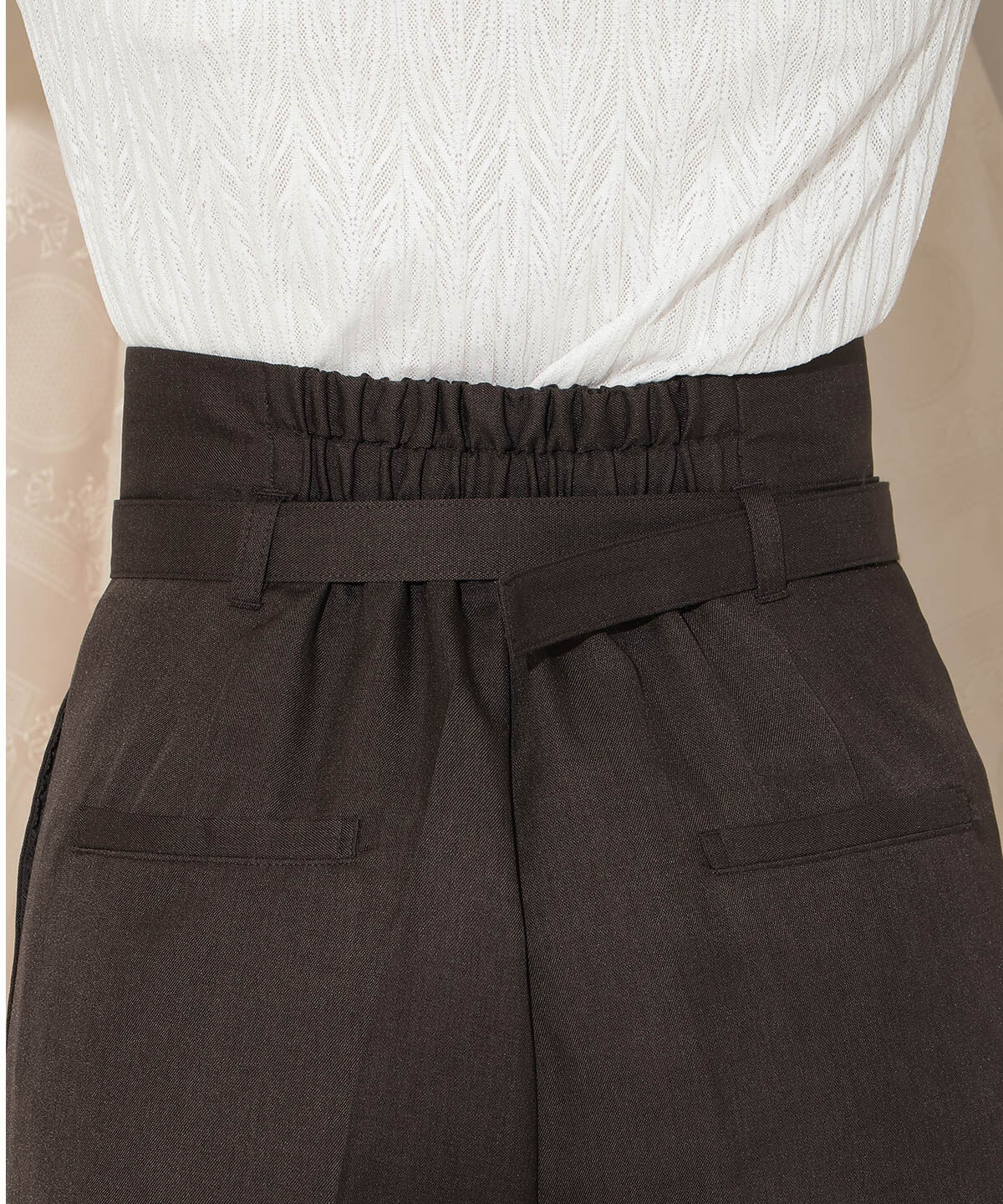 WILLSELECTION「ベルト付きタックワイドパンツ」|その他|