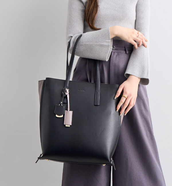 Jewelna Rose「Jewelna Rose OLバッグ・セレム  縦型トートバッグ A4サイズ 16190」|トートバッグ|ブラック