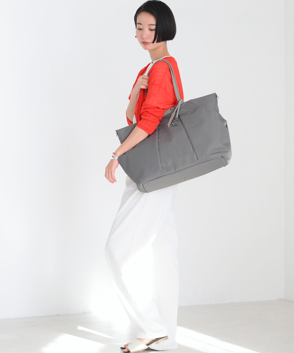 W&.Day/Night「W&.Day/Night スック トートバッグ B4 15.6インチPC 15185」|トートバッグ|グレー