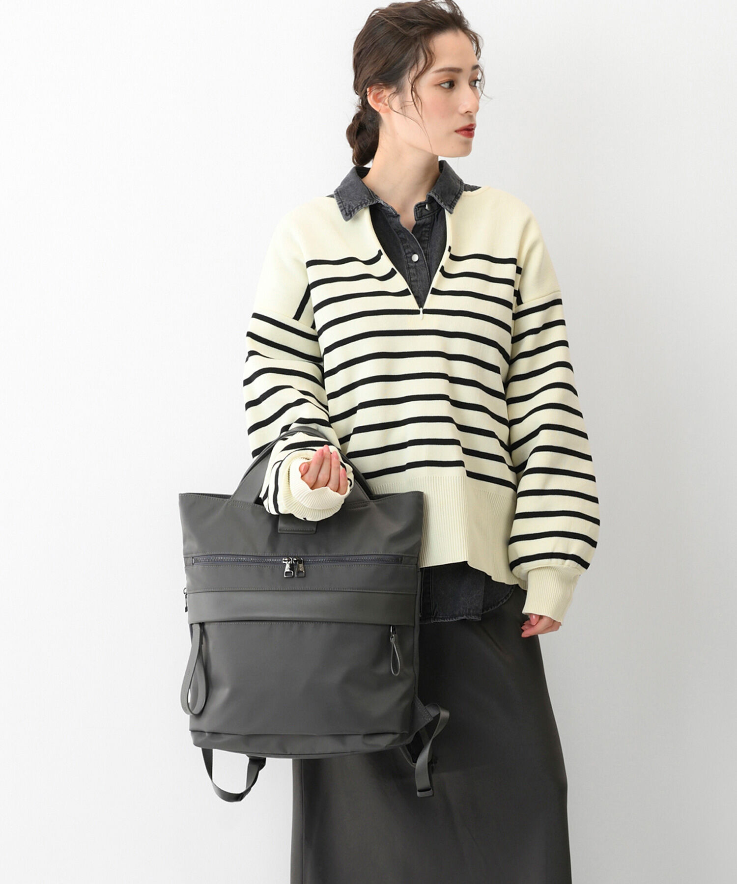 W&.Day/Night「W&.Day/Night サクテ 2WAYリュック A4サイズ 13.3インチPC収納 19021」|トートバッグ|