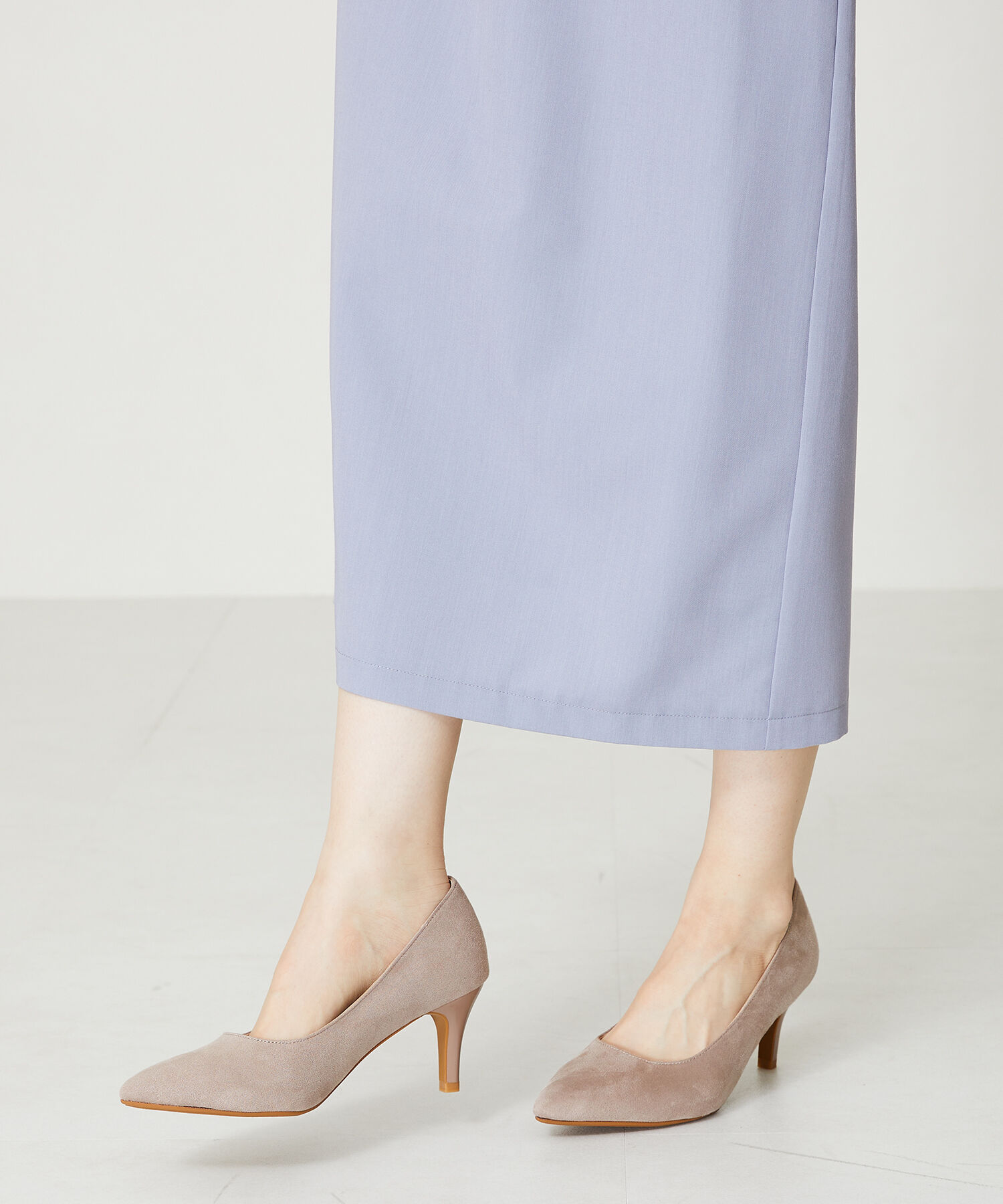 ORiental TRaffic「【跳べるパンプス/シリーズ累計１５０万足突破】 ポインテッドトゥ ヒール パンプス /R-3201 クッション」|パンプス|GREY