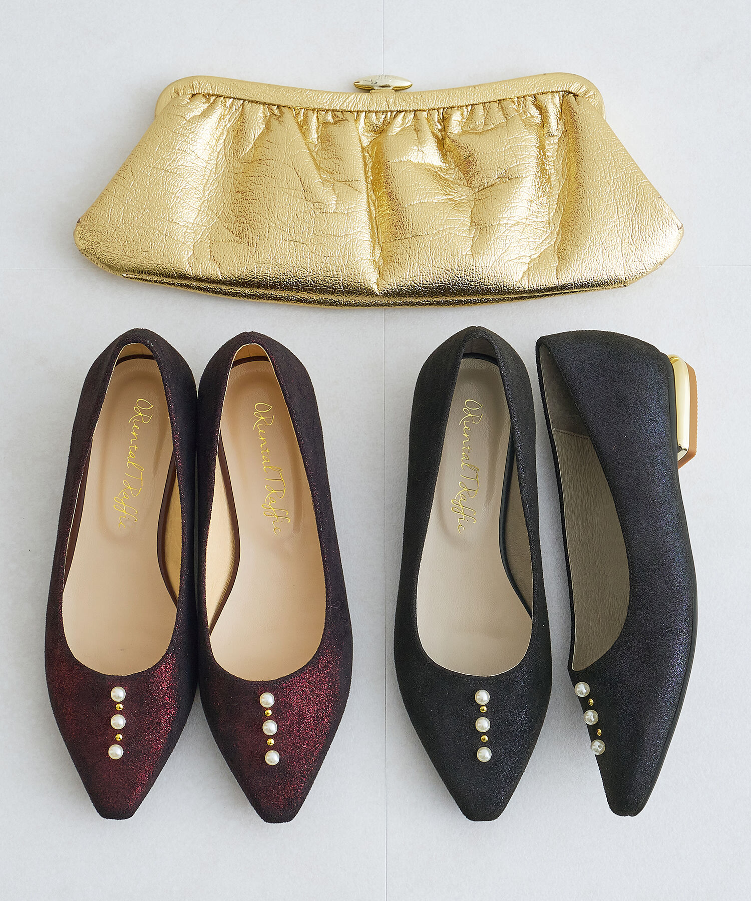 ORiental TRaffic「パールモチーフフラットパンプス/R-2014」|パンプス|