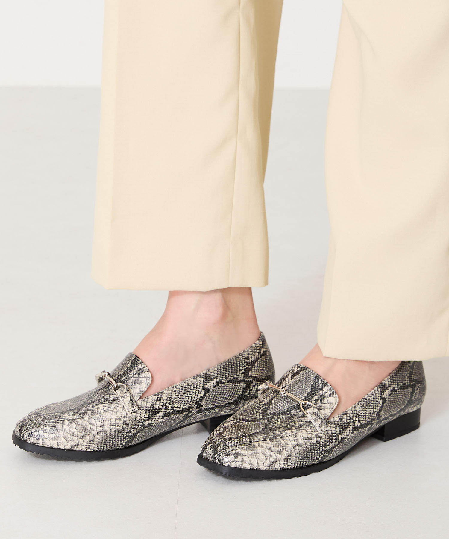 ORiental TRaffic「【防水】ビットモチーフレインローファー/R-1014 レインシューズ レインローファー 人気 トレンド」|パンプス|