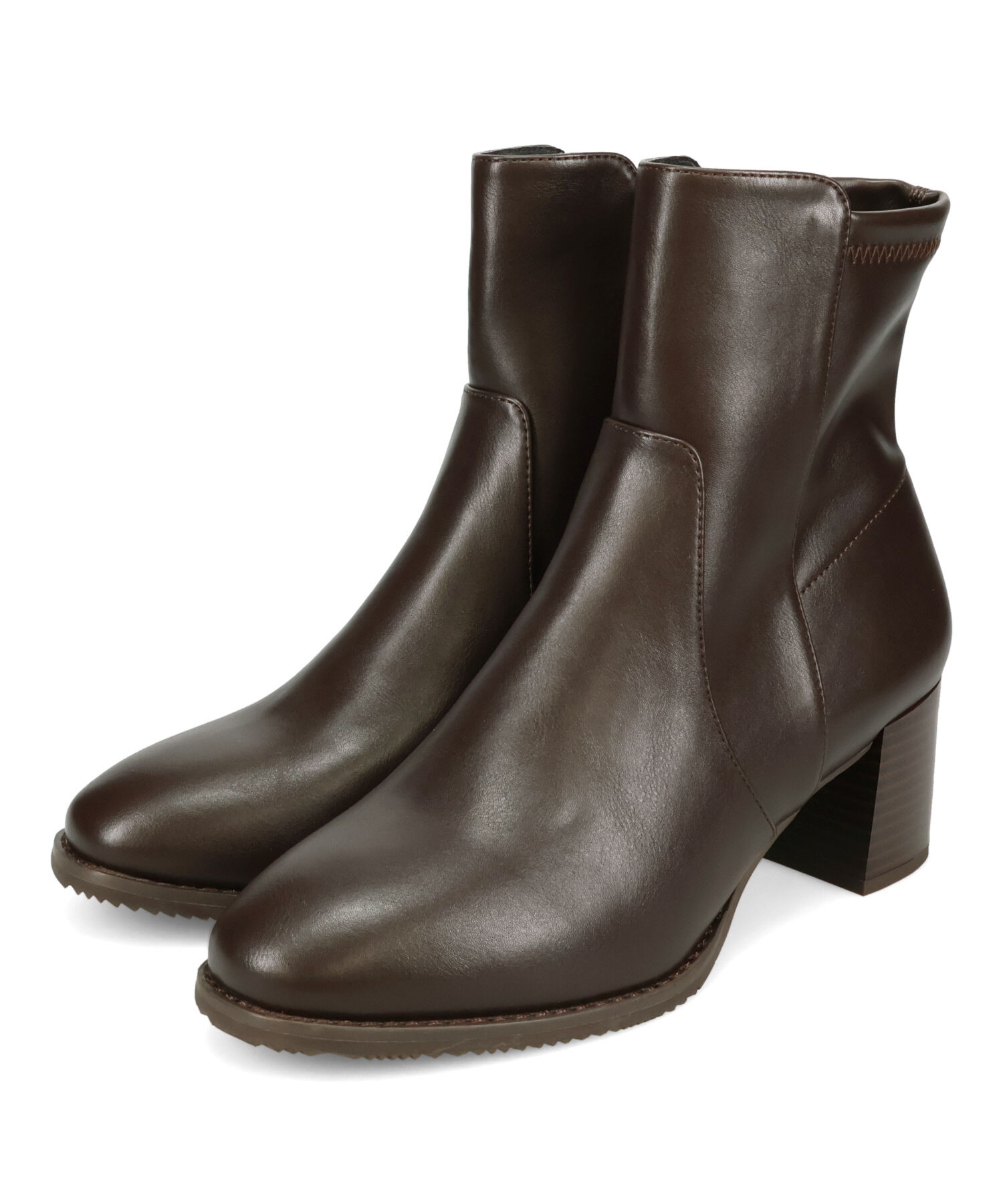 ORiental TRaffic「【 美脚 】 チャンキー ヒール ミドル ブーツ/31408 ヒール6ｃｍ 太ヒール 定番人気」|ショートブーツ|