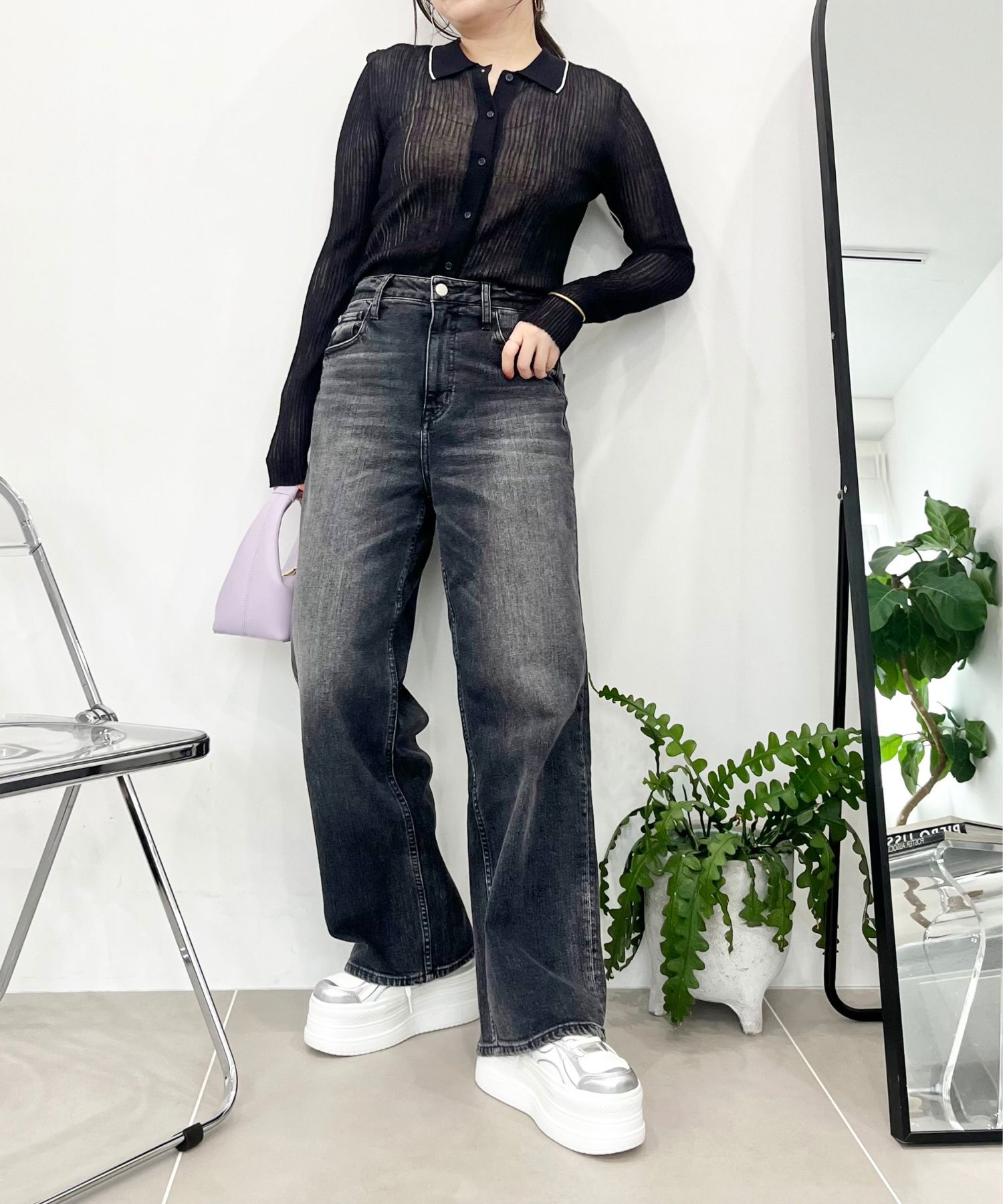 ORiental TRaffic「【トレンド】メタリックラインボリュームソールスニーカー/OT3740 厚底 スニーカー」|スニーカー|