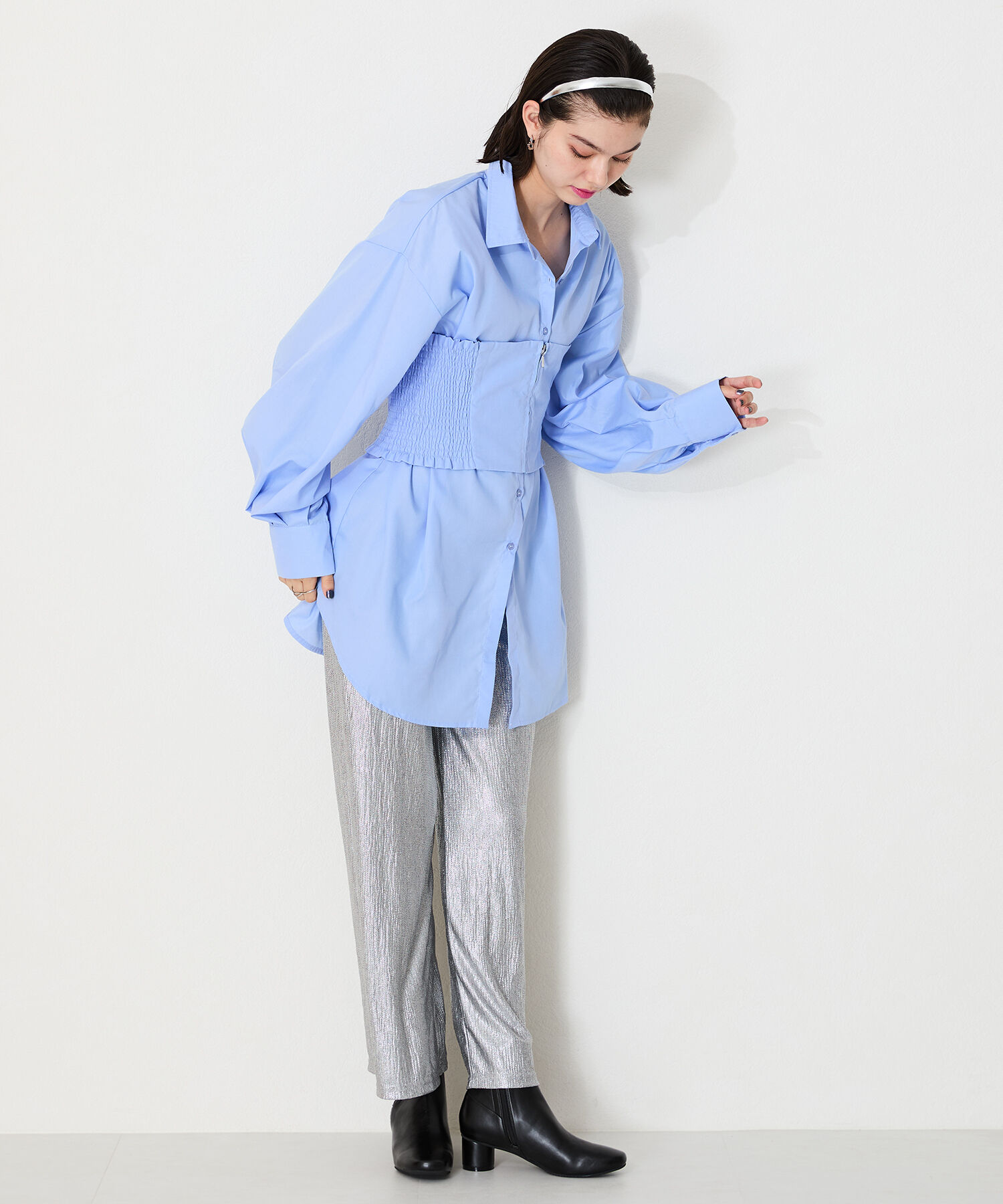 WA Oriental TRaffic「ラインストーン 切替 ショート ブーツ /42404」|ショートブーツ|