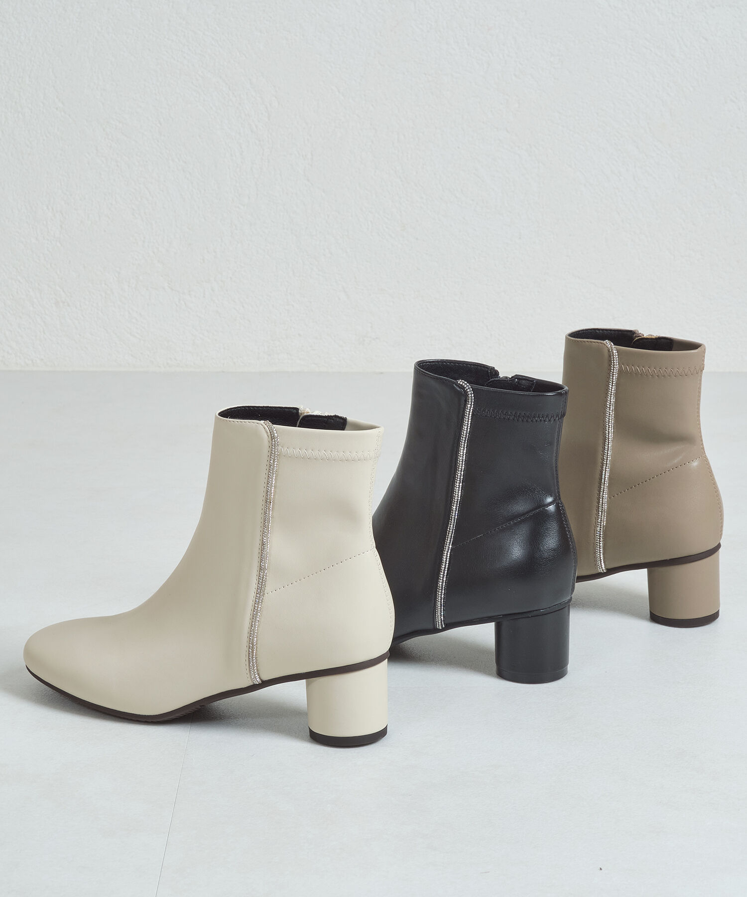 WA Oriental TRaffic「ラインストーン 切替 ショート ブーツ /42404」|ショートブーツ|