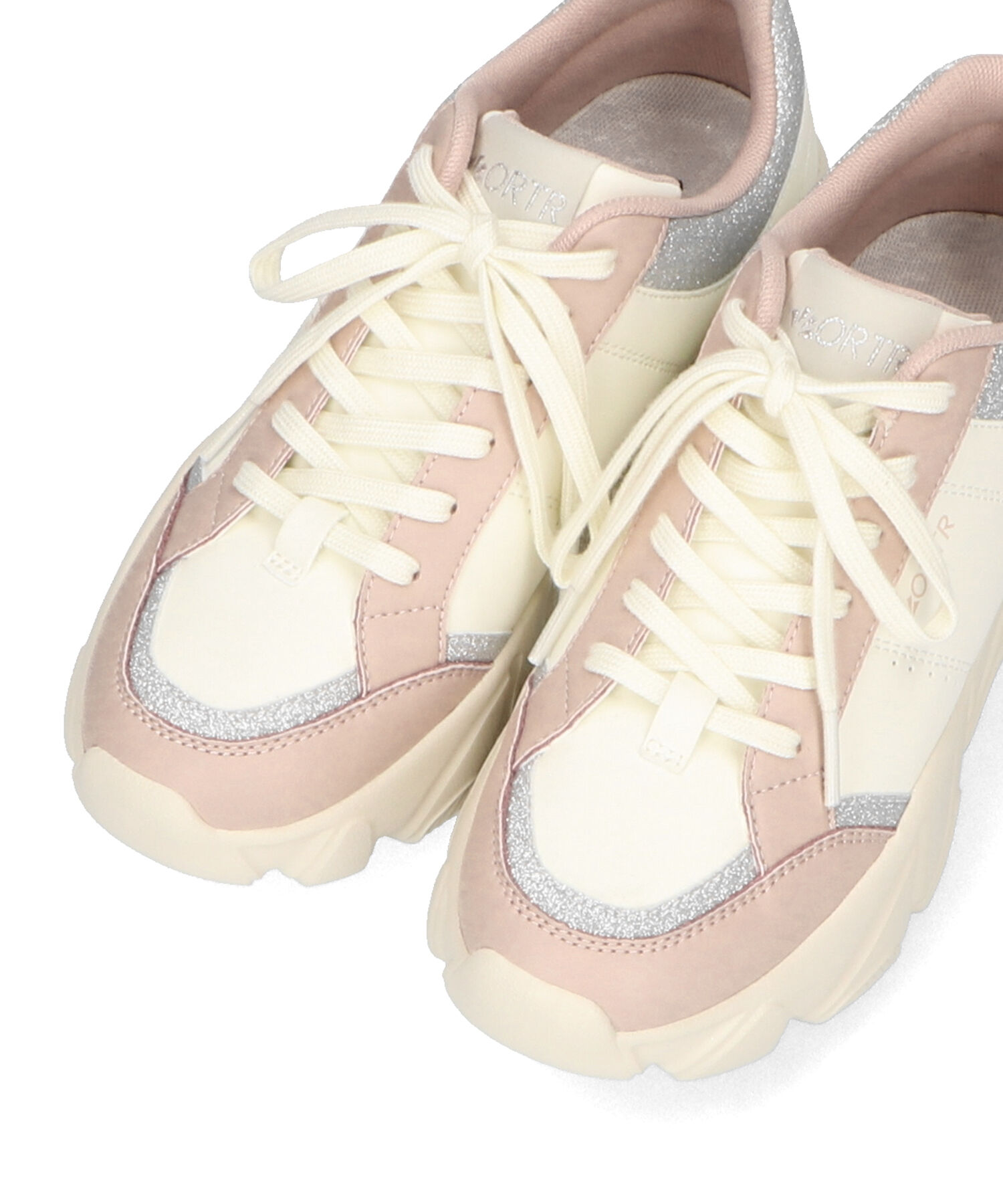 ORiental TRaffic「グリッター&times;スムース厚底スニーカー/OT3741」|スニーカー|