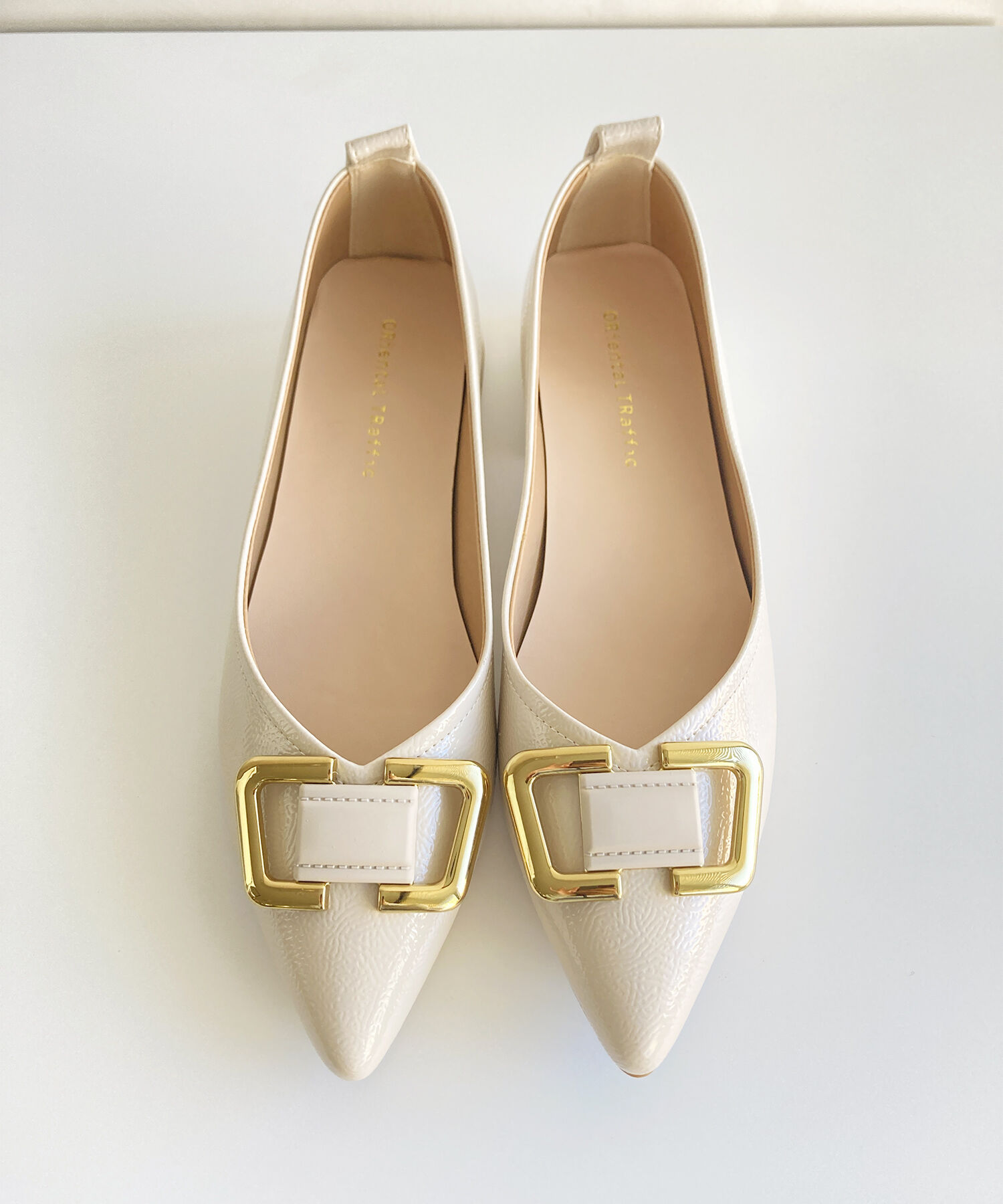 ORiental TRaffic「ポインテッドトゥモチーフパンプス/51104 パンプス フラット 人気 トレンド」|パンプス|