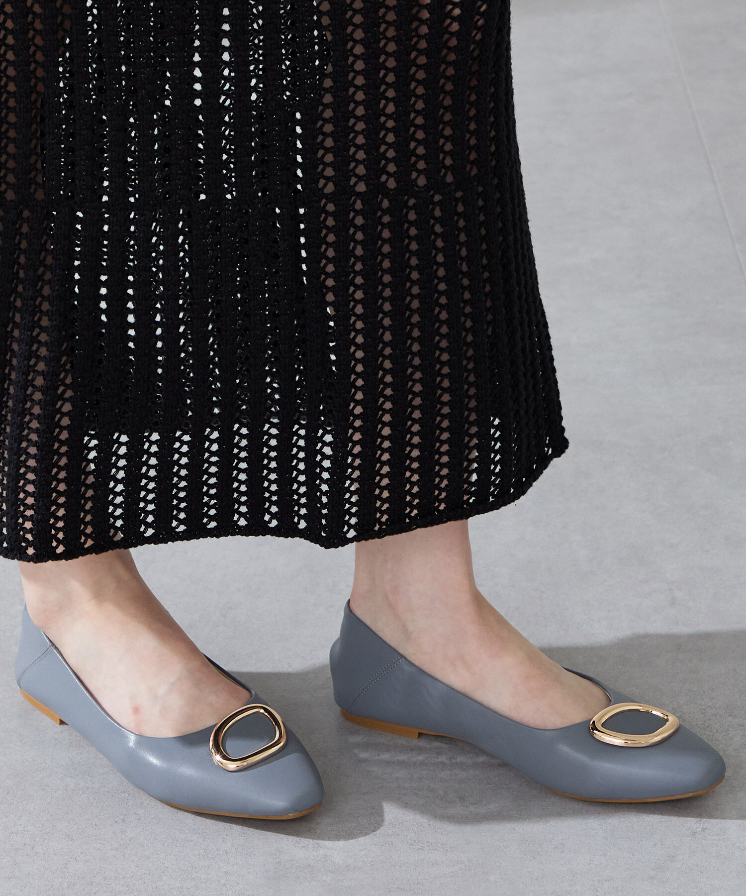 WA Oriental TRaffic「ゴールドモチーフフラットパンプス/52309」|パンプス|