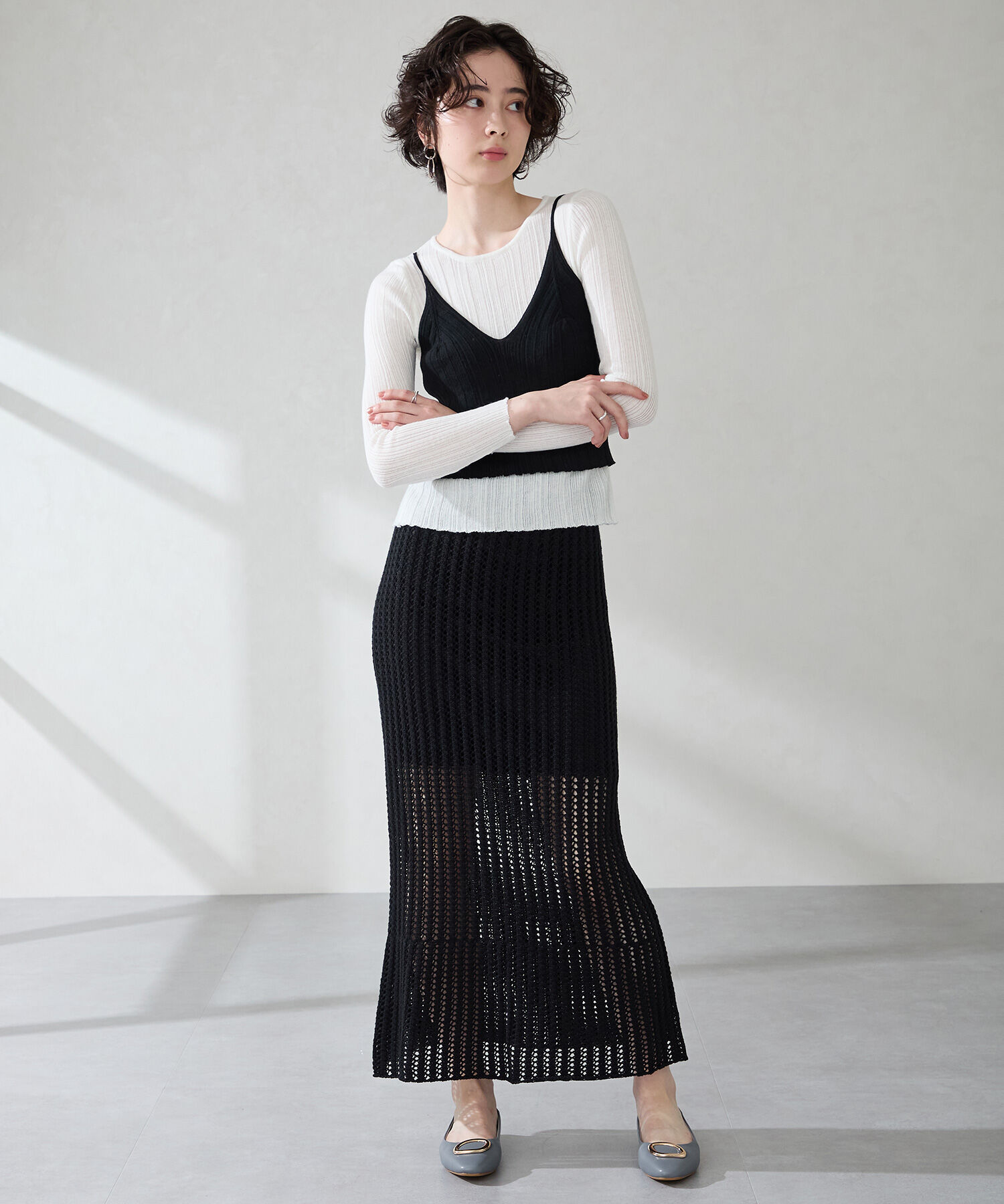 WA Oriental TRaffic「ゴールドモチーフフラットパンプス/52309」|パンプス|