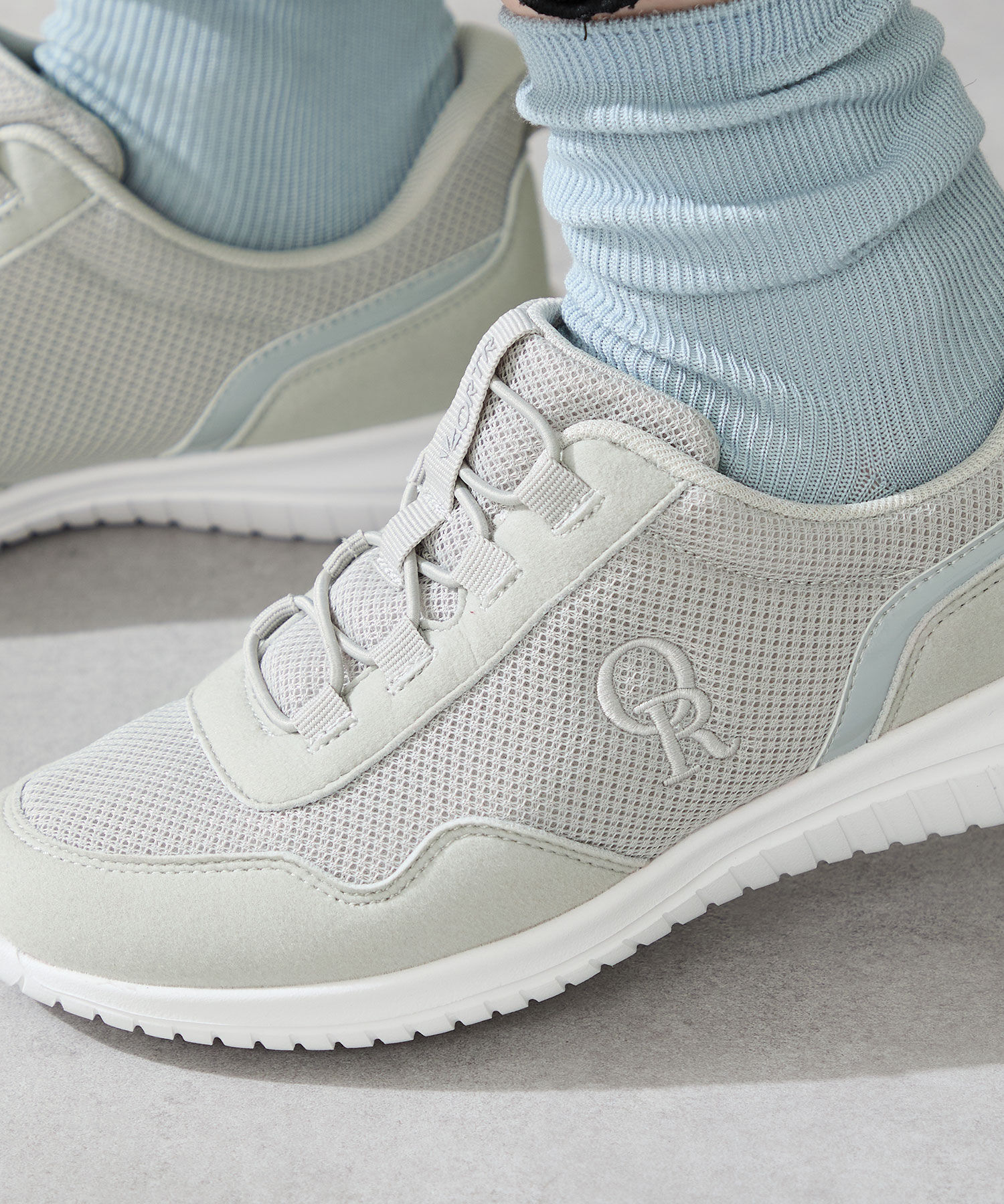 ORiental TRaffic「【瞬間フィット】 ゴム シューレース スニーカー /OT3786 ハンズフリー」|スニーカー|