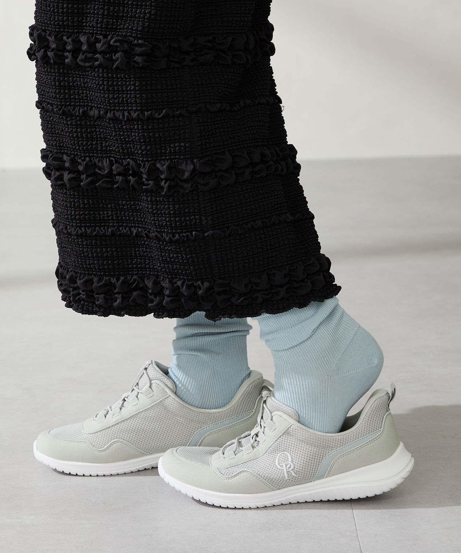 ORiental TRaffic「【瞬間フィット】 ゴム シューレース スニーカー /OT3786 ハンズフリー」|スニーカー|