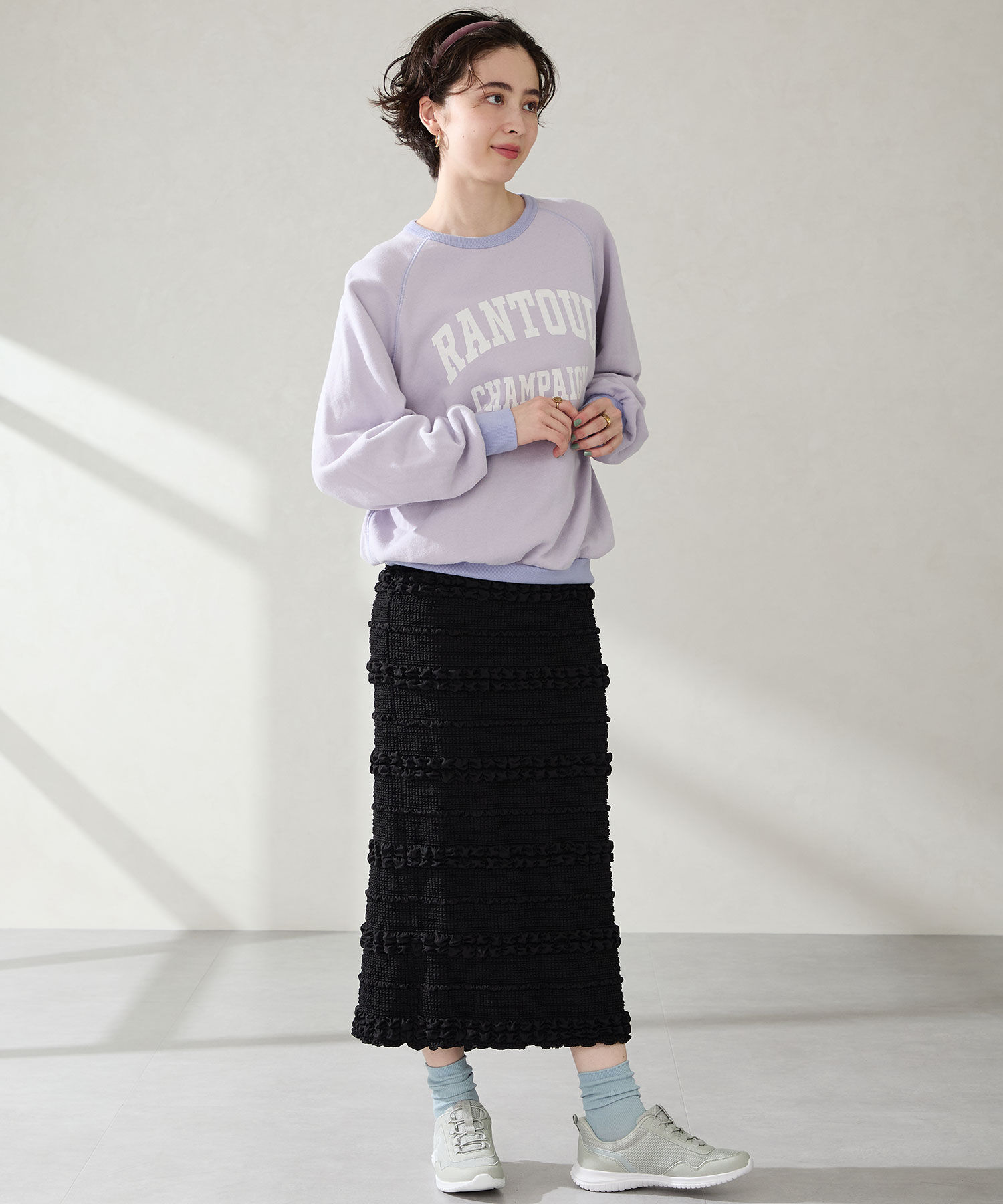 ORiental TRaffic「【瞬間フィット】 ゴム シューレース スニーカー /OT3786 ハンズフリー」|スニーカー|