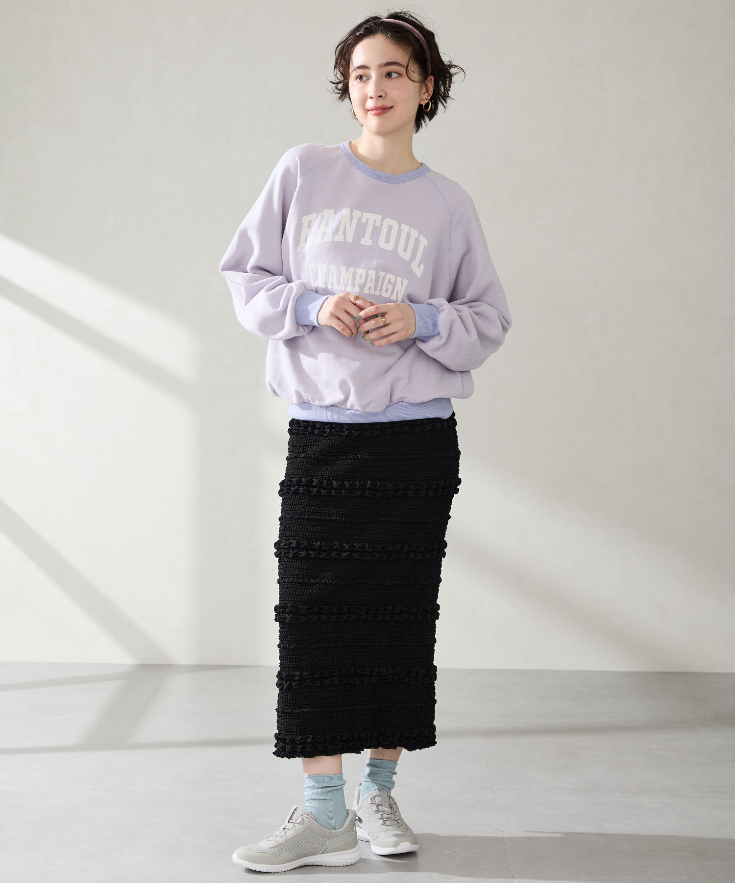 ORiental TRaffic「【瞬間フィット】 ゴム シューレース スニーカー /OT3786 ハンズフリー」|スニーカー|