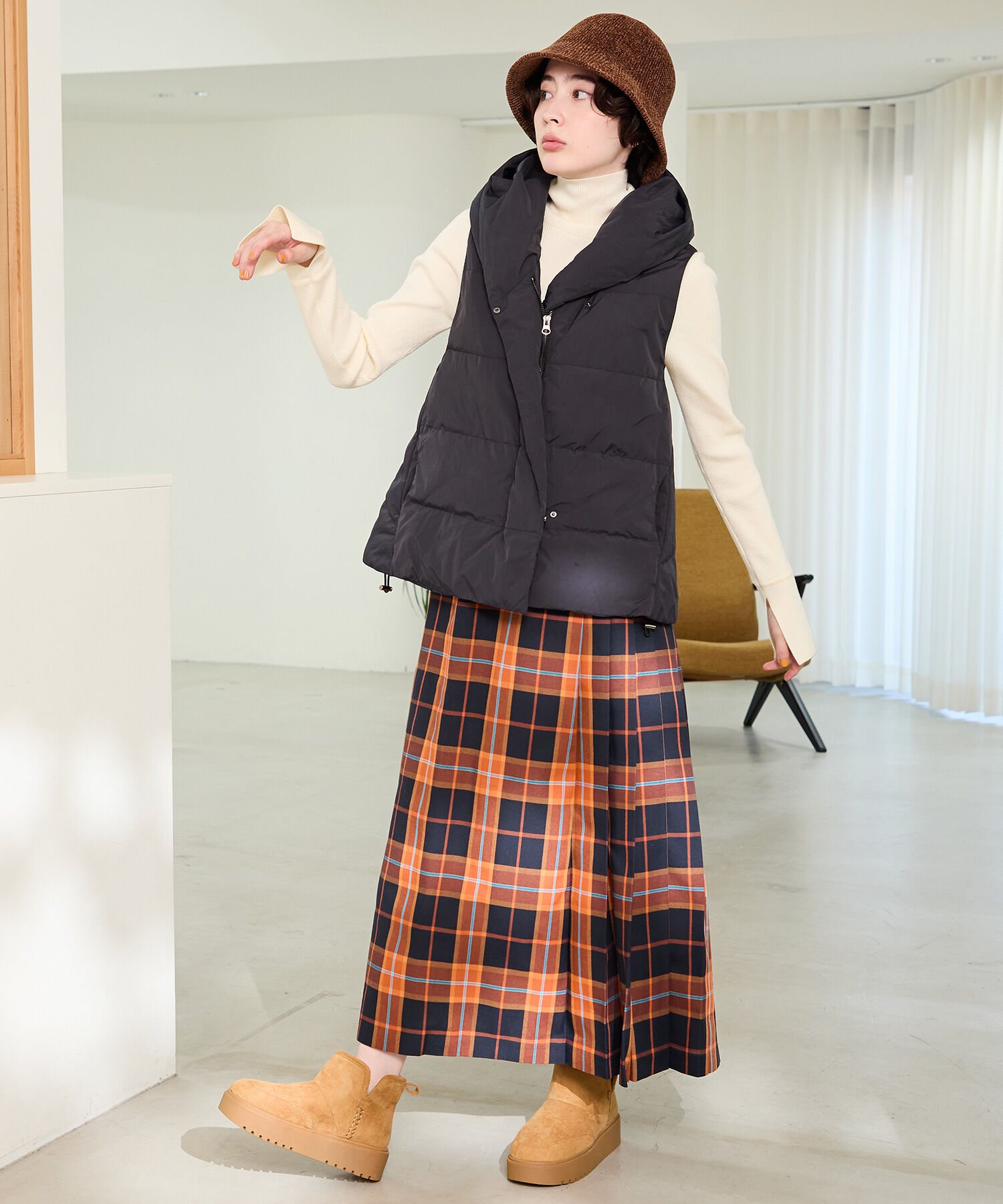 ORiental TRaffic「【 軽量 】 サイドスリット 厚底 ムートン ショートブーツ /51425 防寒」|ショートブーツ|