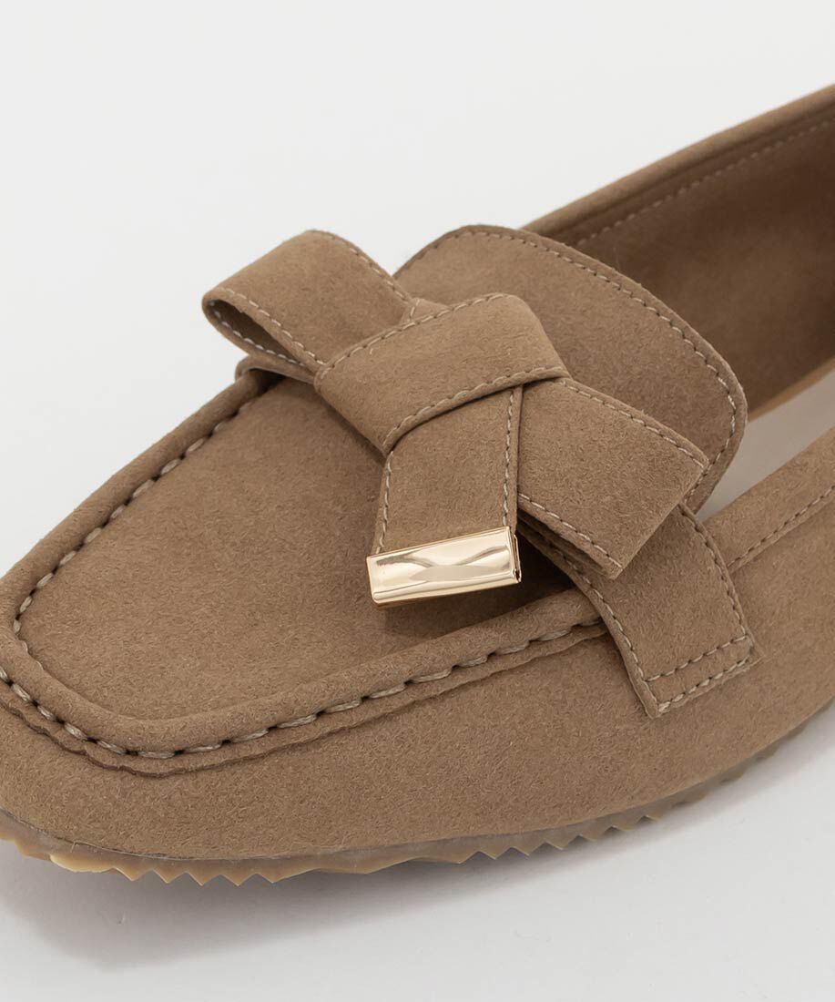  「スクエアトゥリボンモカシンシューズ」|ローファー|