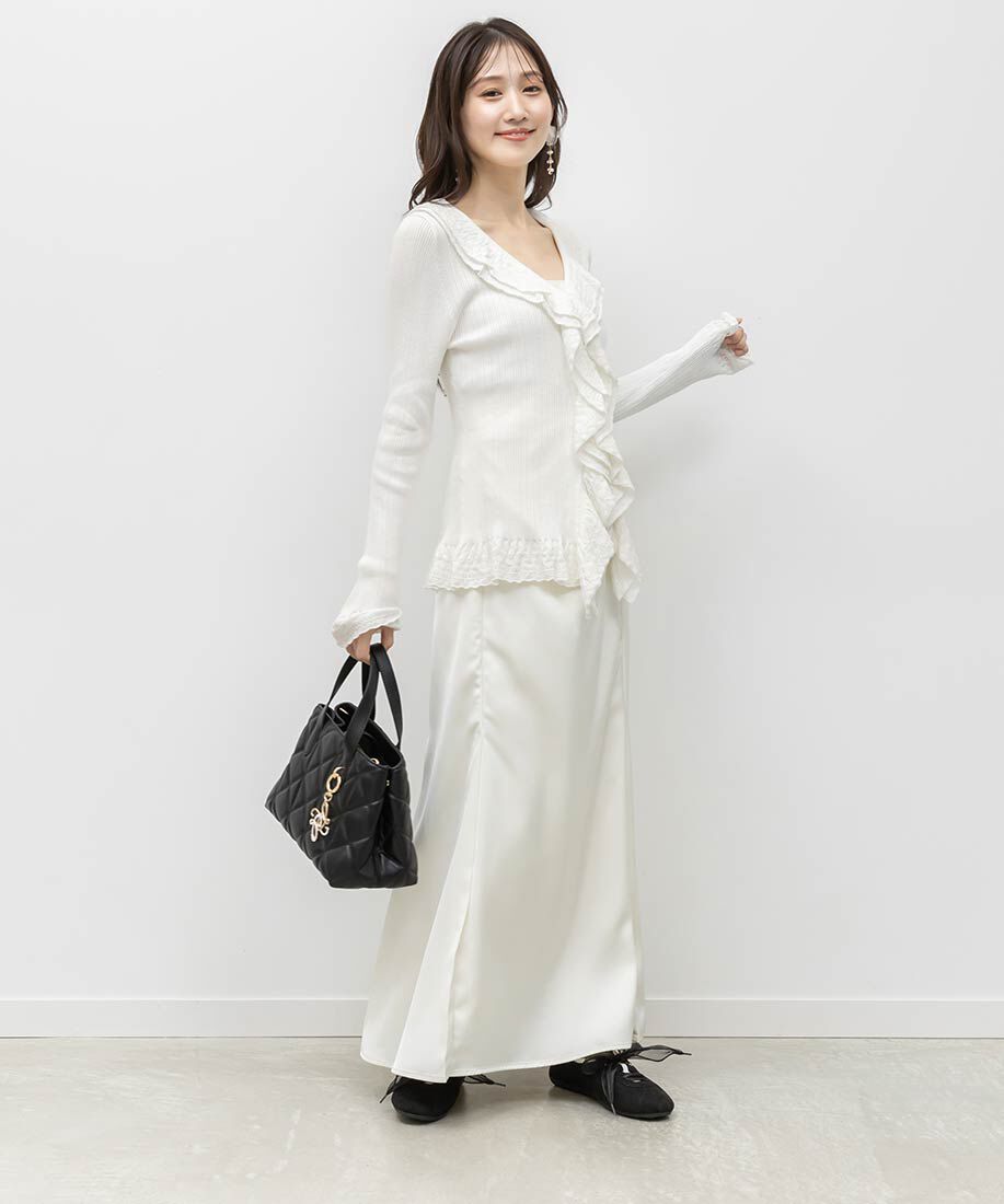  「2WAY オーガンジーリボンフラットスニーカー」|スニーカー|