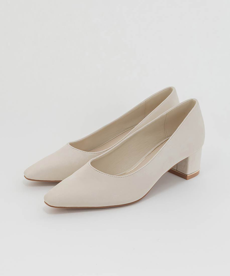  「2WAY ビジューモノグラムリボンパンプス」|パンプス|