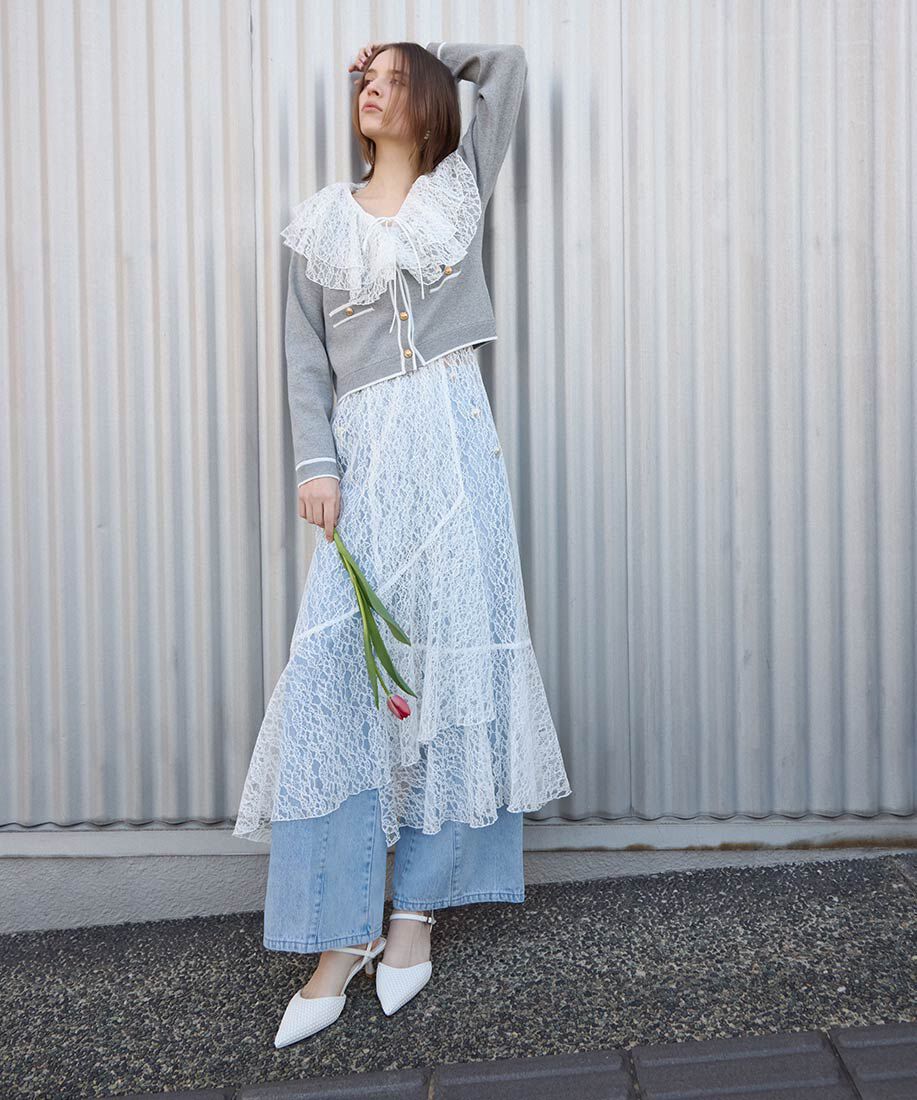  「ブレードデザインアンクルストラップパンプス」|パンプス|