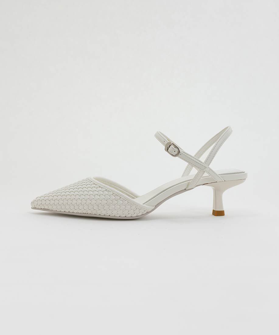  「ブレードデザインアンクルストラップパンプス」|パンプス|