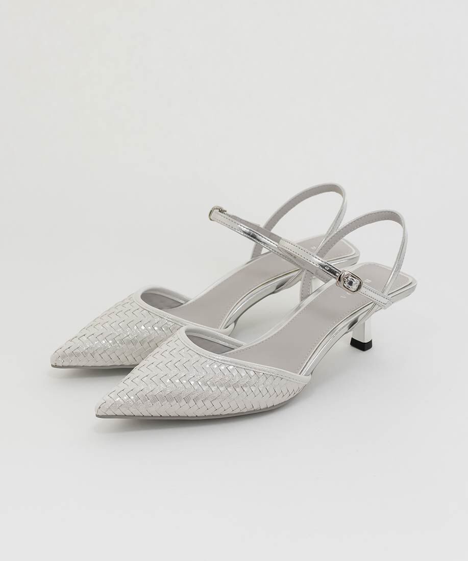  「ブレードデザインアンクルストラップパンプス」|パンプス|