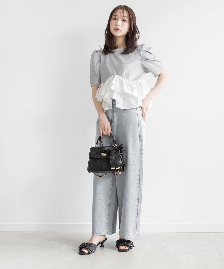  「2WAY リボンチャームハンドバッグ」|ハンドバッグ|