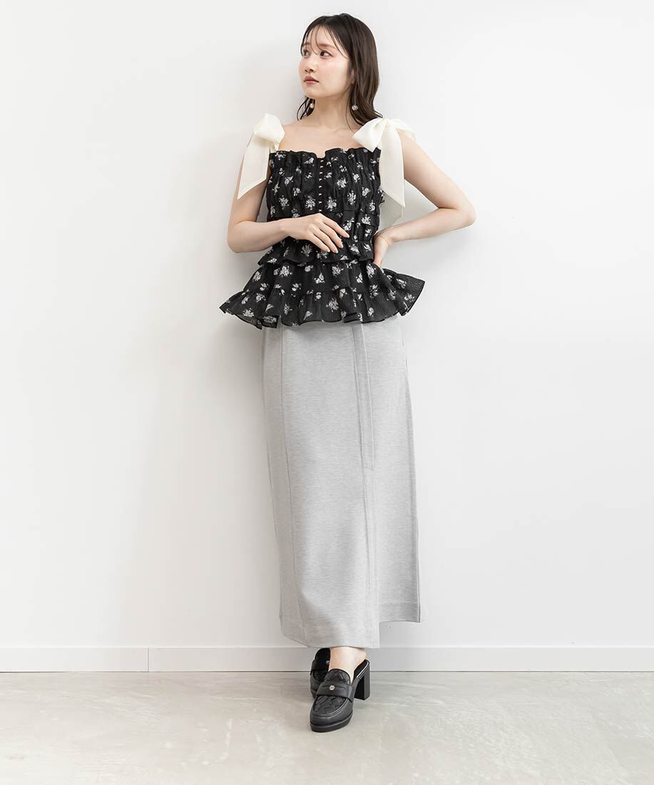  「ウーブンデザインミュールローファー」|ルームシューズ|