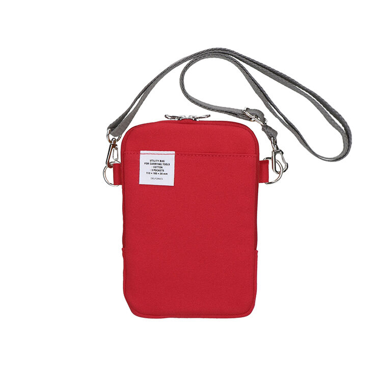 DELFONICS「インナーキャリング スマホバッグ」|ショルダー・メッセンジャー|レッド
