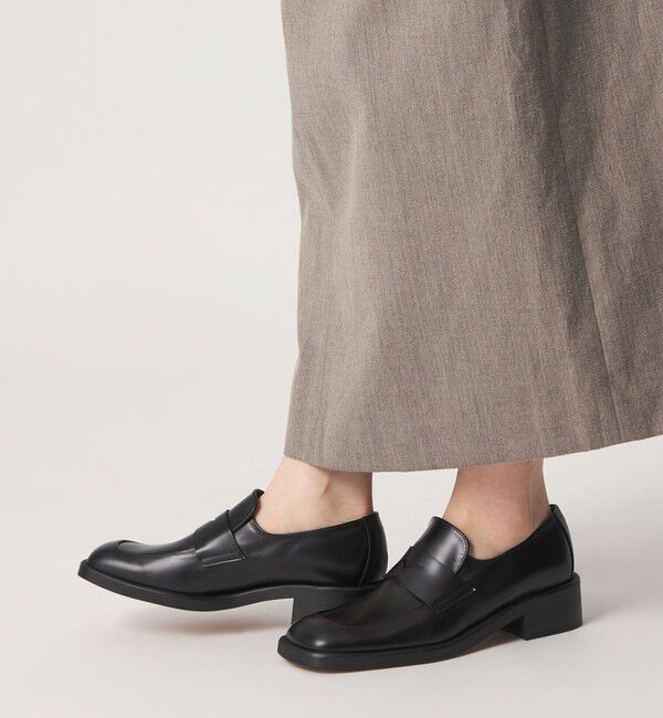 ODETTE E ODILE「スクエアマニッシュローファー フラット40&uarr;」|ローファー|