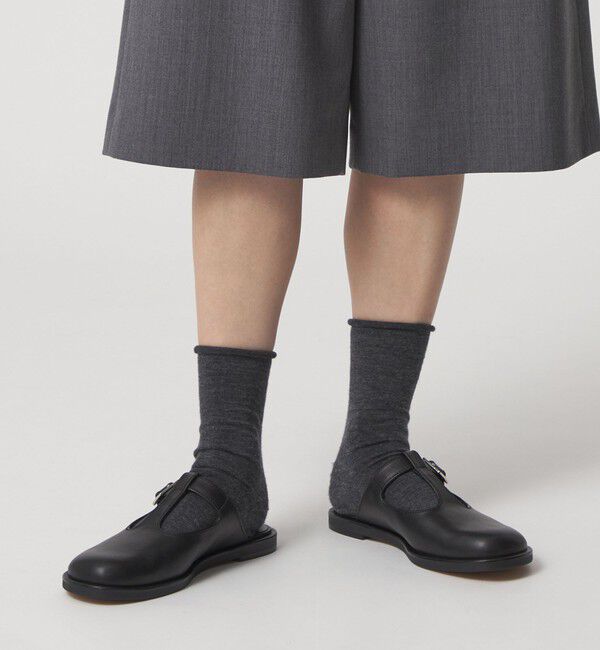 ODETTE E ODILE「オブリークTストラップミュール フラット15&uarr;」|スリッポン|