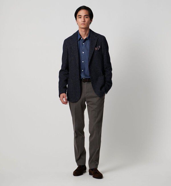 UNITED ARROWS「オーガニックコットン セミワイド ツイルデニムシャツ」|シャツ・ブラウス|