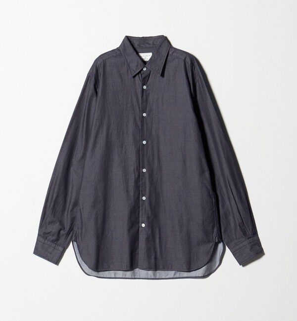 UNITED ARROWS「オーガニックコットン セミワイド ツイルデニムシャツ」|シャツ・ブラウス|