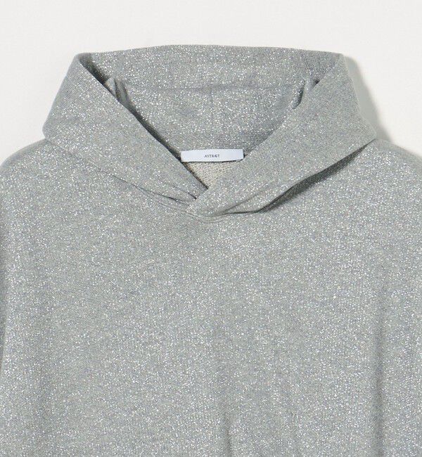 ASTRAET「＜ASTRAET＞ラメ ウラケ フーデッド ノースリーブプルオーバー」|パーカー|