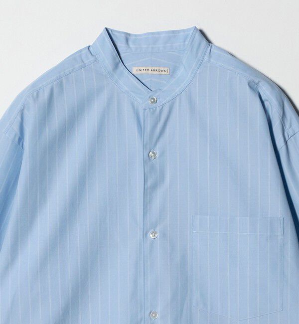 UNITED ARROWS「カリビアーナミルズ ポプリン バンドカラーシャツ」|シャツ・ブラウス|