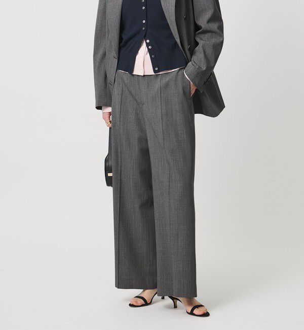 UNITED ARROWS「NALYA グレンチェック パンツ」|スラックス|