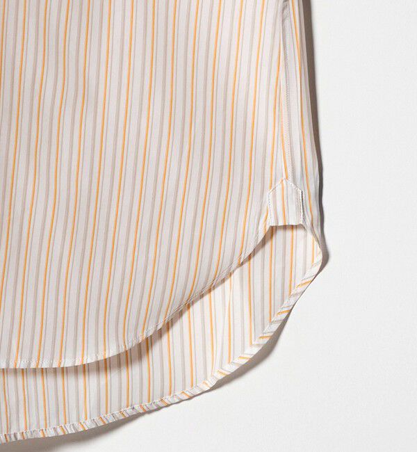 UNITED ARROWS「ALBINI オルタネートストライプ ラウンド レギュラーカラーシャツ」|シャツ・ブラウス|