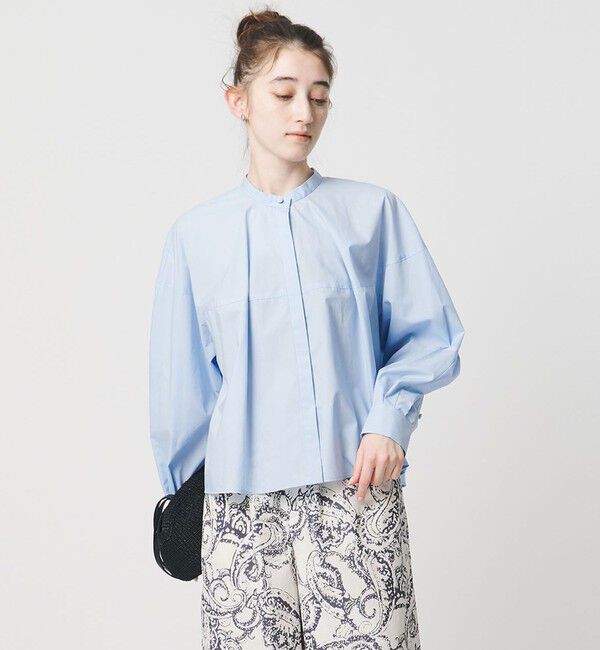 UNITED ARROWS「ボリュームフォルム シャツ」|シャツ・ブラウス|LT.BLUE