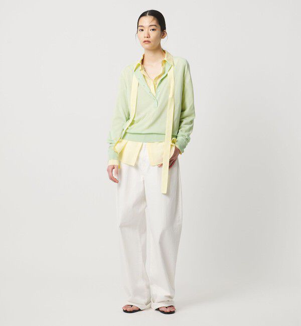 AEWEN MATOPH「＜AEWEN MATOPH＞シアーヘンリーネックニット ‐ ウォッシャブル ‐」|ニット・セーター|