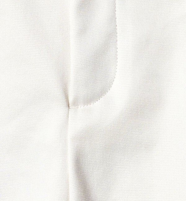 UNITED ARROWS「シャイニー スリム パンツ WHITE ‐ストレッチ ウォッシャブル‐」|スラックス|