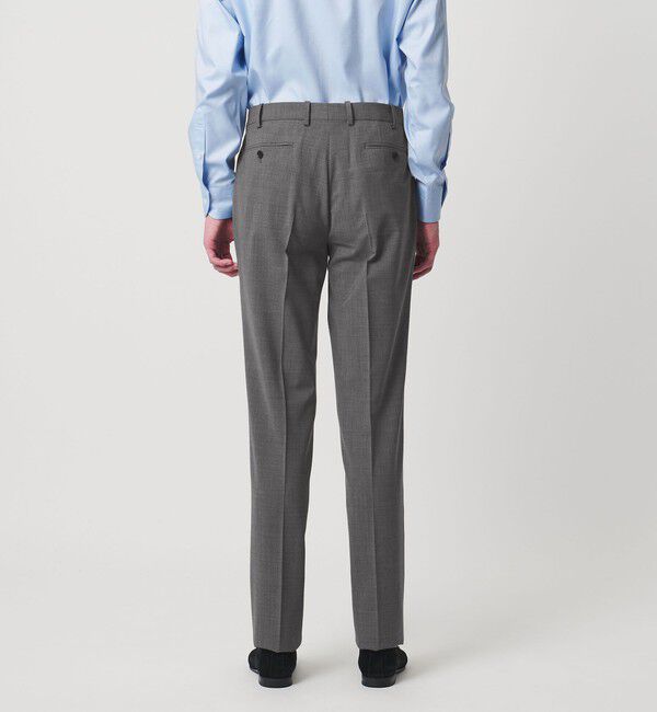 UNITED ARROWS「トロピカル ノープリーツ スラックス COMFORT EASY‐MODEL 2WAYストレッチ 撥水」|スラックス|