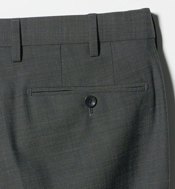 UNITED ARROWS「ピンヘッド トロピカル サイドエクステンド ノープリーツ スラックス COMFORT EASY‐MODEL ウォッシャブル 」|スラックス|