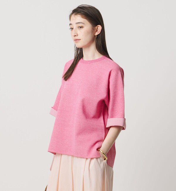 UNITED ARROWS「ニット Tシャツ ‐ウォッシャブル‐」|ニット・セーター|PINK