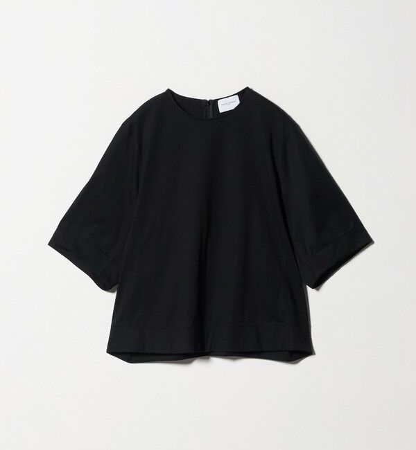 UNITED ARROWS「トリコット フォーム Tシャツ」|Tシャツ・カットソー|BLACK